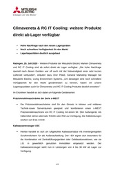 Voorbeeld persbericht Beschikbaarheid Climaveneta RC Cooling Word Doc.